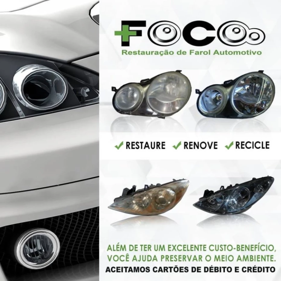 Foto 1:  — Mais Foco Restauração de Farol Automotivo